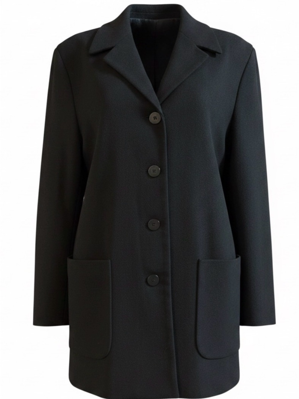 Kristen Blake Black Wool Cashmere Blend Car Coat Jacket Women’s Medium USA Made
